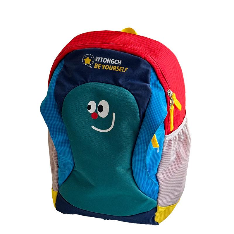 Unique Color-Blocking Lightweight Backpack Outdoor Color-Blocked Sports Hiking Bag School Season Backpack For Elementary School Students