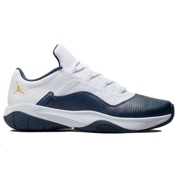 Мужские кроссовки Air Jordan 11 CMFT Low Michigan White Armory-Navy Pollen CW0784-147