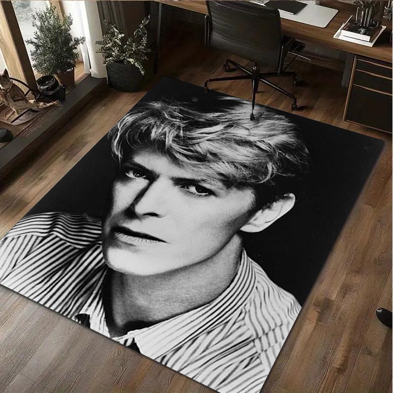 David Bowie Carpet Office Decorative Carpet For Living Room Bedroom Door Mat Floor Rug Computer Chair Area Rug perfect holiday gift