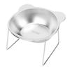 Stainless Steel Elevated Pet Bowl 5.9" Wide Bowl Cat Food Bowl Raised Cat Bowl  Indoor Feeding