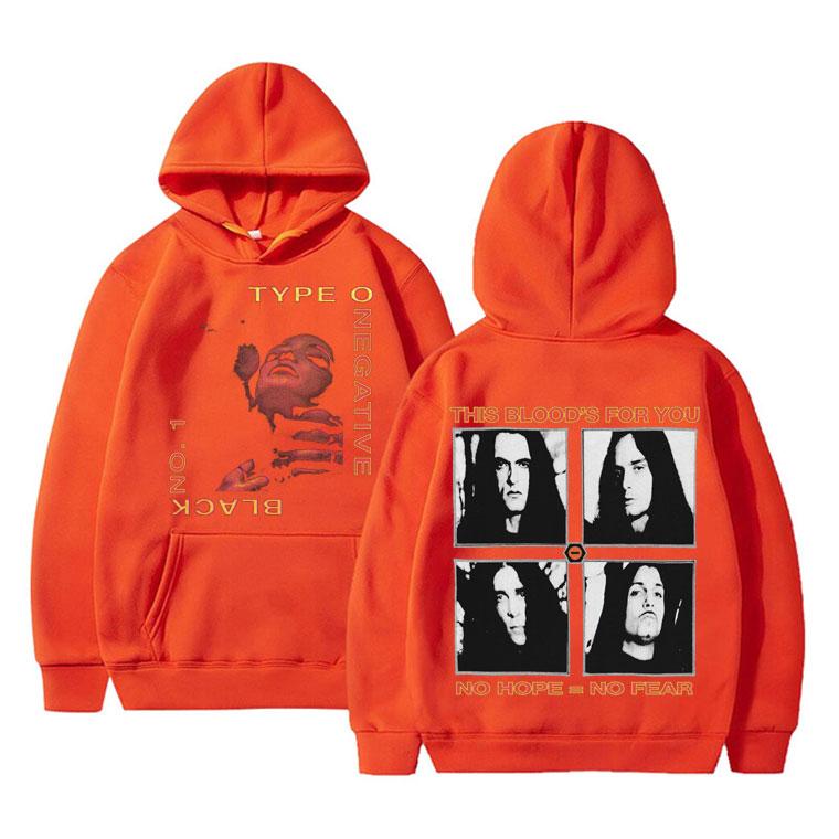 Type O Negative Bloody Kisses Women's Hoodie This Blood's for You No Hope No Fear Hoodies Women's Rock Vintage Sweatshirt