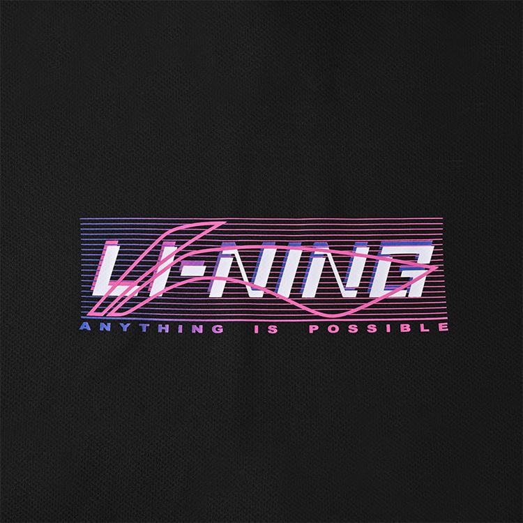 Футболка унисекс Li Ning Badminton Collection Черная ATSV627-1