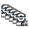 5 упаковок, 18 мм, разноцветная совместимая лента для этикеток Epson LC-5WBN / SS18KW SC18RW SD18K SC18YW для принтера Epson LW300 LW400 500 600
