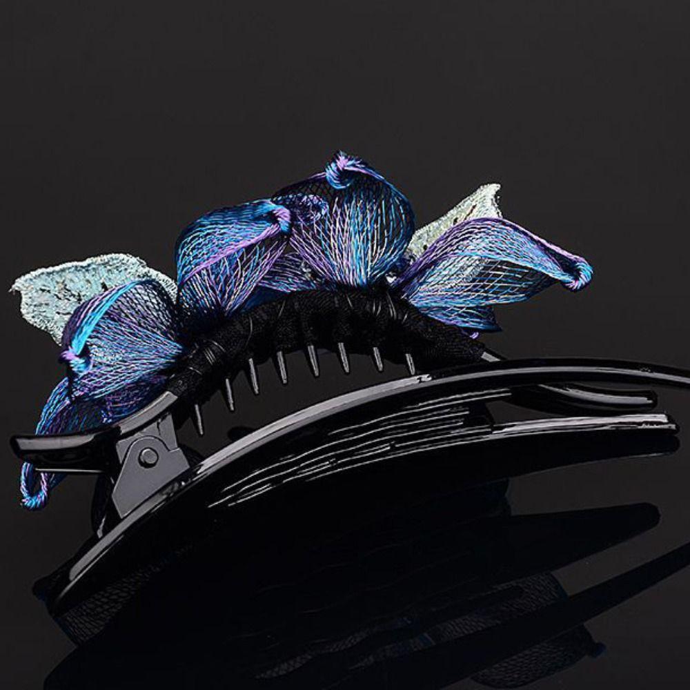 Korean Style Women Hairpin Large Crystal Headdress Jewelry Flower Hairclip  Gift