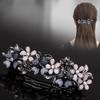 Ретро заколка для волос со стразами для челки мамы: Элегантный зажим-весна для девочек и женщин