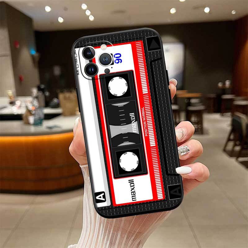 Cassette Vintage Tape Case for Samsung M55 M35 M15 A02 A05S A05 A06 A15 A12 A13 A10 A16 A20 A22 A24 A25 A30 A31 A32 A33 A35 A42 A50