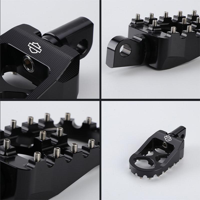 Подножки для мотоцикла MX, широкие подставки для ног, педали с подножками для Harley Sportster XL 883 1200 Dyna Street Bob Bobber