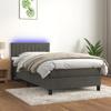 VidaXL Slatted Bed Base with Mattress and LED, Upholstered Bed, Single Bed, Adult Bed for Interior Bedroom, 3134496