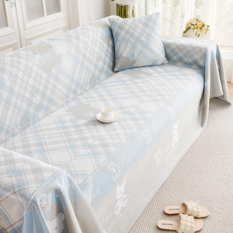 Летний прохладный ледяной шелковый диванный полотенце все включено чехол для дивана пылезащитный чехол для гостиной цельный диванный чехол ткань подушка