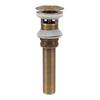 Antique Brass Drain Stopper Push Bounce Vessel Sink Drain Bathroom Drain Stopper  For Bathroom