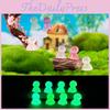 Charming Multicolor Glow In The Dark Resin Desktop Miniature Decorations Cute Figurines