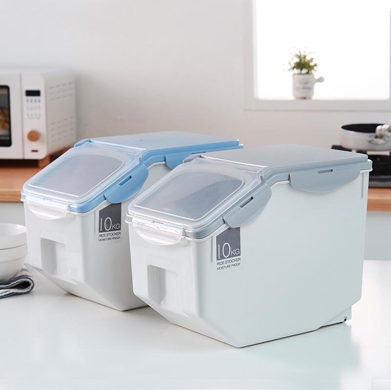 10 кг герметичный пластиковый контейнер для хранения риса - защита от насекомых и влаги