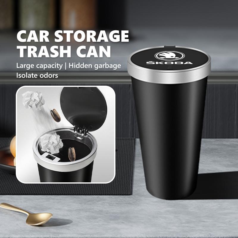 Car Trash Bin Garbage Can Rubbish Basket Bin Organizer Storage Holder Auto Accessories For Skoda Rapid Octavia Derivative