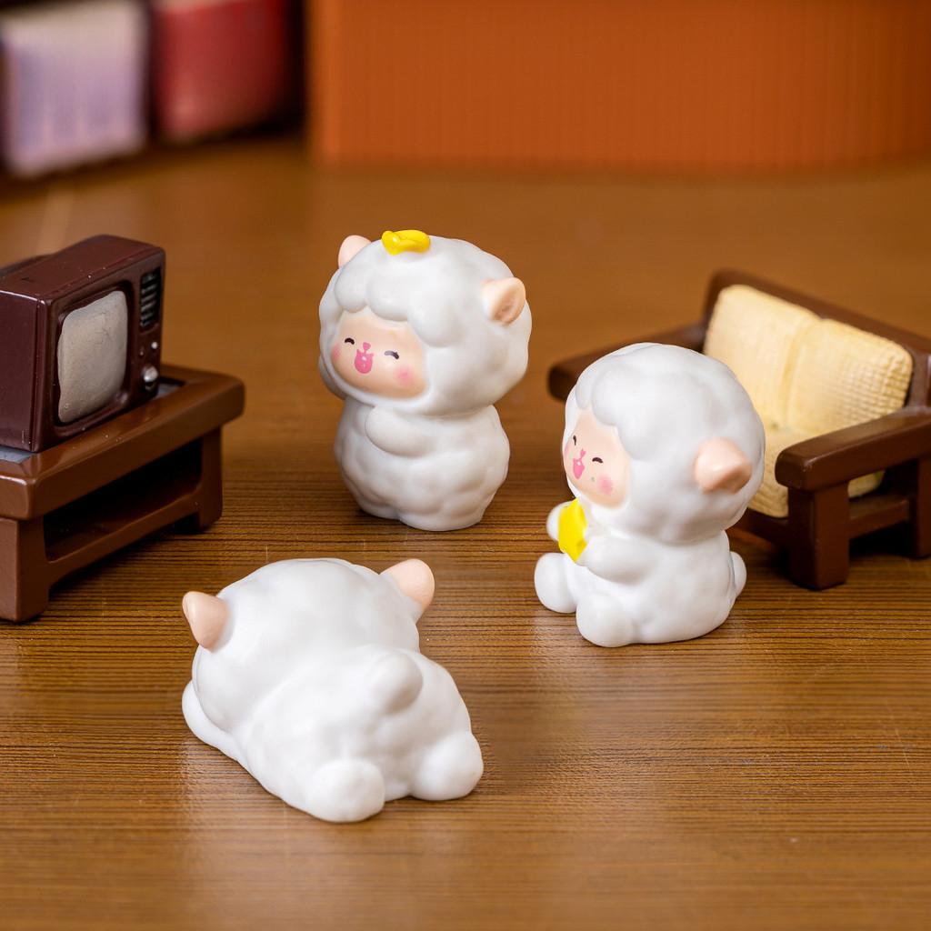 Creative Resin Sheep Collectibles Six Cute Designs For Fun Home And Garden Decor
