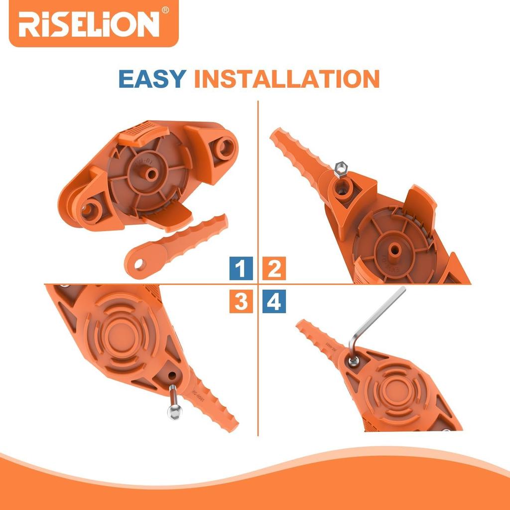 Trimmer Head Replacement, Replaces the WA0010 and WA0004 Spools, Compatible with Worx WG150, WG154, WG163, WG165, WG175, and WG180 String Trimmers