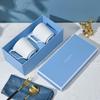 Wedgwood Итальянский рельефный набор кружек из костяного фарфора белого цвета, 350 мл
