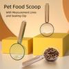 Plastic Dry Food Scoops Sealing Clip Design Food Scoops New Pet Measuring Cup  for Dog Cats