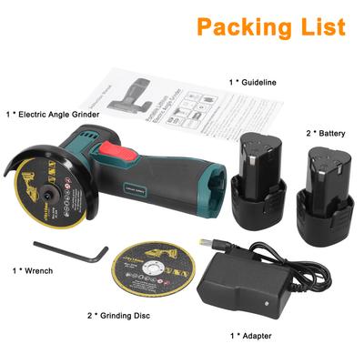 3-дюймовый электрический шлифовальный инструмент с мотором-щеткой, многофункциональный угловой шлифовальный станок, ручной литиевый