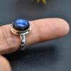 Натуральное кольцо с лабрадоритом Серебряное кольцо с лабрадором Кольцо с лабрадором Кольцо с лабрадором в виде капли Лабрадорит Овальное кольцо Sahpe Рождественский подарок