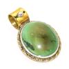 Натуральная тибетская бирюза двухцветная 925 пробы стерлинговое серебро кулон 1,25'' F5F13
