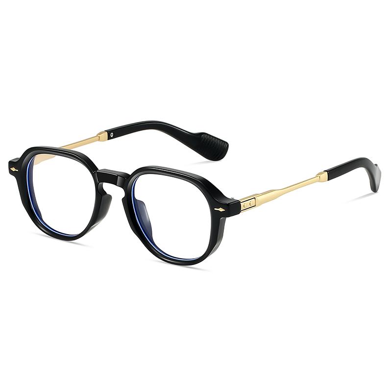 Brand High Quality New Polygon Meter Square Nail Sunglasses Anti-Blue Light Fashion Women Hip Hop Glasses Retro Sunglasses Men