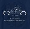 Мужская футболка R1200C Montauk Motorcycle Maintained by Chromeheads, 100% хлопок, с круглым вырезом, короткий рукав, летняя, повседневная