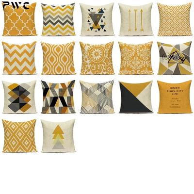 Скандинавский Простой Наволочка Желтая Полоска Домашняя Декоративная Наволочка Линия Чехлы для Подушек Наволочки Подушки Чехол для Подушки Диван Кровать