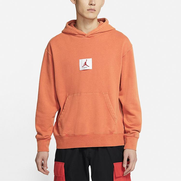 Jordan Flight Sweatshirts Men's Mars Sunrise Red Hooded Moderate Regular CZ6094-850