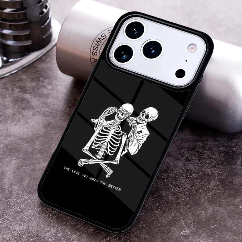 Чехол для телефона 'Череп с костями и клоун' для iPhone 17 16 15 14 13 12 11 Pro Max Plus 17Air Мягкий силиконовый чехол