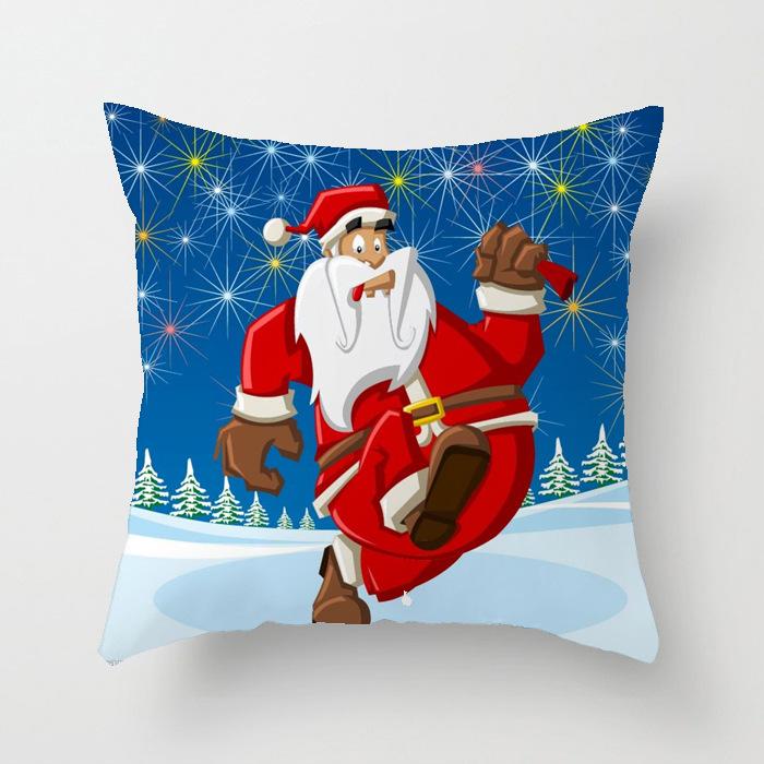 40/45/50/60cm Christmas Cushion Cover Christmas Ornament Home Christmas New Year Gift Pillow Case