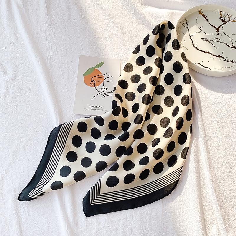 2024 New 70 CM Silk Shirt Decoration Small Square Scarf Fashionable And Versatile Commuting Scarf Neck Protection Scarf