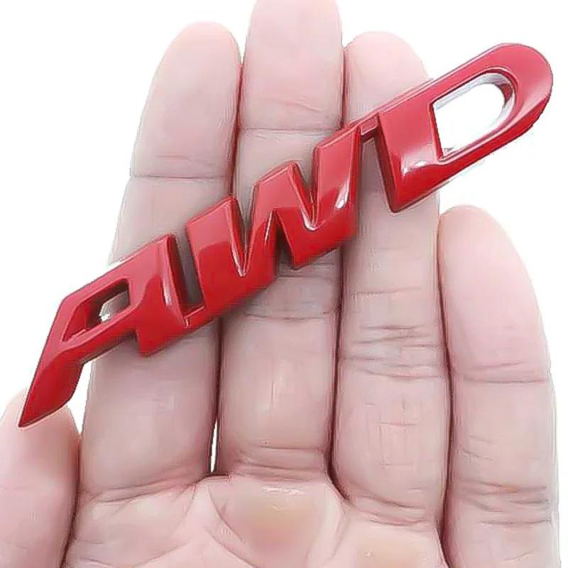 3D Metal AWD Badge Sticker Car Body Emblem Decal 4 Wheel Drive SUV Off Road for Toyota Impreza Subaru Honda SUV Off Road SUV V6
