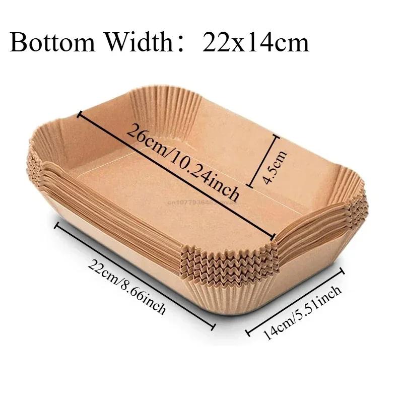 Бумага для приготовления во фритюрнице, одноразовая бумага, квадратная, круглая, для выпечки, для барбекю, тарелка, антипригарный коврик, кухонный инструмент, бумага для поглощения масла для духовки