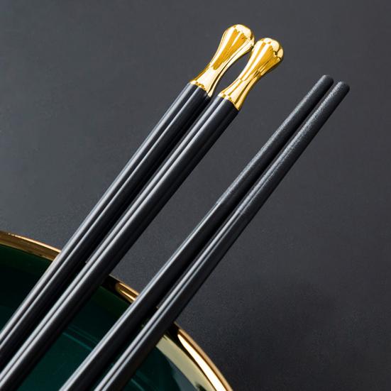 5 пар палочек для еды, нескользящие, устойчивые к высоким температурам, креативный подарок, черный горячий горшок, китайские палочки для еды