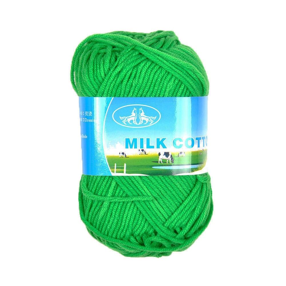 50 г/шар молочная хлопковая пряжа для вязания крючком, антипиллинговая нить высокого качества для ручного вязания для кардигана, шарфа, шапки, свитера