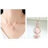 Shining Diva Fashion Rose Gold Crystal Stylish Pendant Necklace for Women