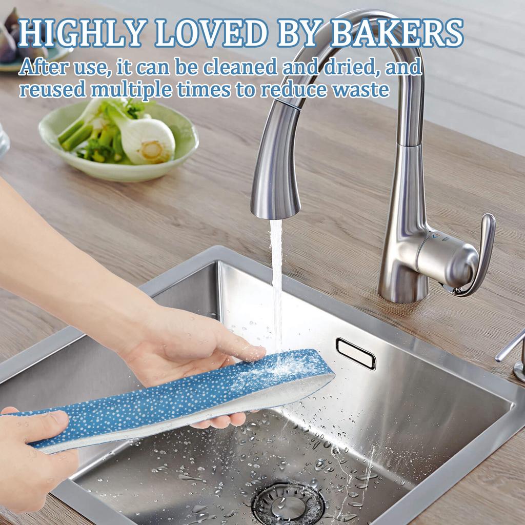 2/6 шт. Ремень для защиты противня для выпечки Многоразовая полоска для равномерного пропекания торта Профессиональные аксессуары для выпечки для домашней пекарни и ресторана