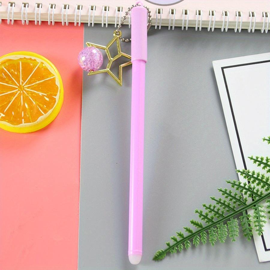 School Season 10 шт. 0,5 мм креативная хрустальная позолоченная пятиконечная звезда-подвеска ручка дорогая подвеска гелевая ручка милая подвесная цепочка офисные канцелярские принадлежности