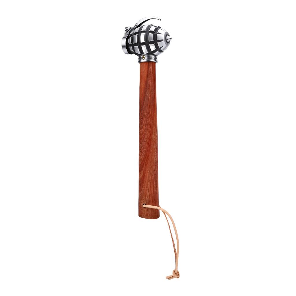 Stainless Steel Hammer, High Carbon Forged Steel Head with Reinforced Wooden Handle with Iron , Ergonomic Non-Slip Grip,
