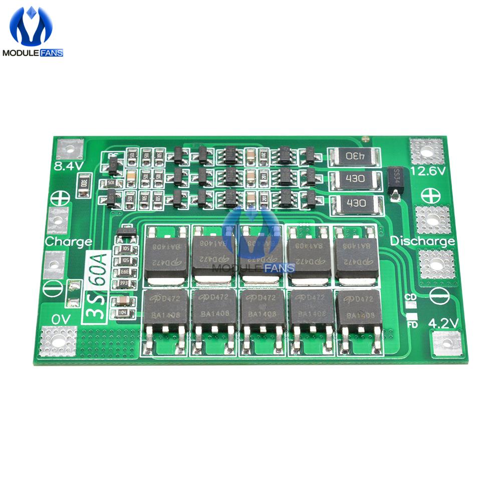 3/4S Bms Balance 25/40/60A 12/24V Li-ion Lithium Battery Charger Protection Board 18650 BMS Equalizer Enhance Module