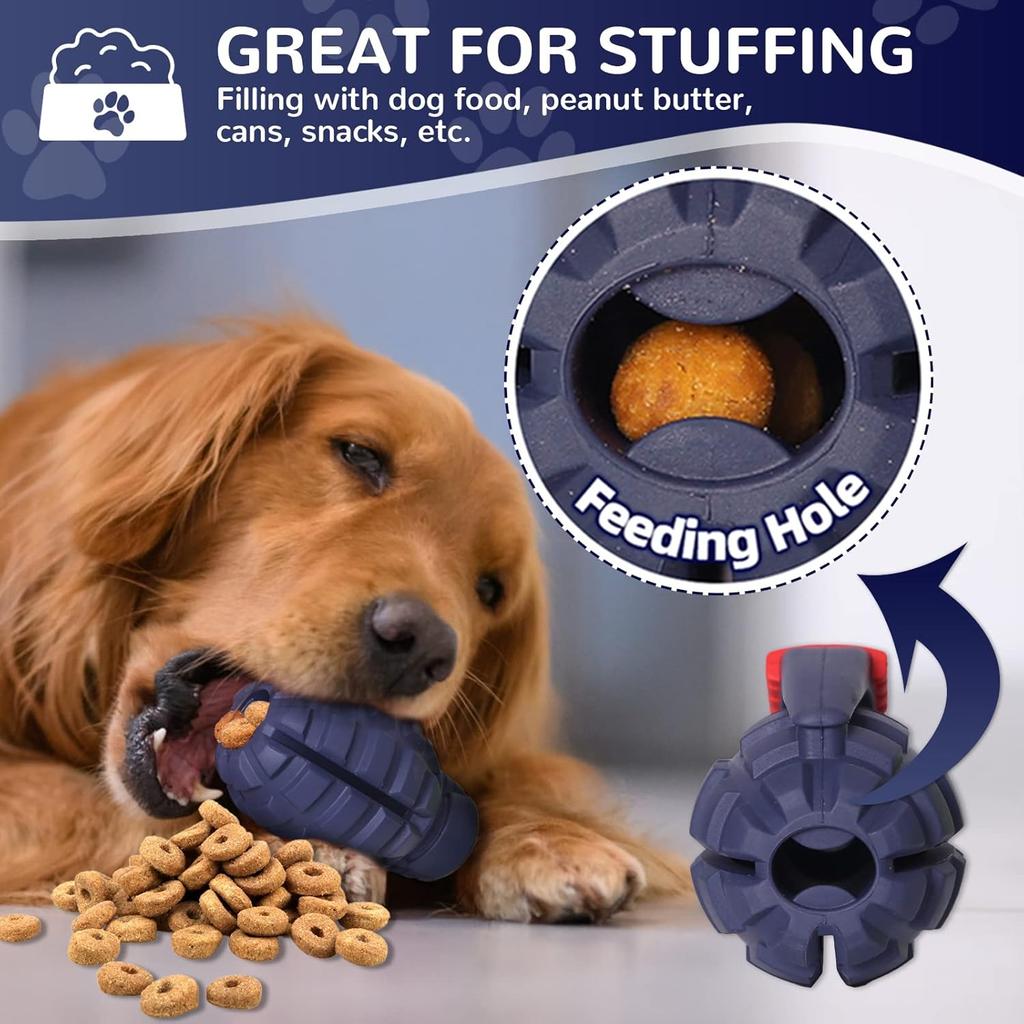 Игрушки для собак для агрессивных жевателей крупных пород, для немецкой овчарки, неразрушимые интерактивные игрушки для лакомств для крупных и средних пород, пищевого класса и