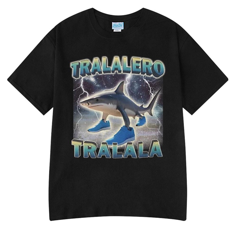 Тунг Тунг Тунг Сахур Забавная футболка с мемом про бейсбольную биту Мужская одежда Мода Юмор Стиль Футболки Унисекс Летние Топы с круглым вырезом Футболка