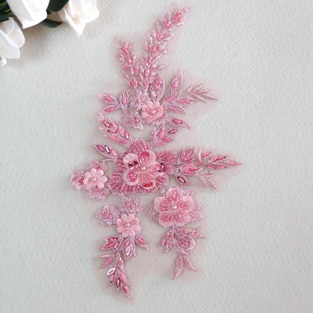 Sequin Embroidery Embroidered Floral Patches DIY Sequins Patches Stage Costumes