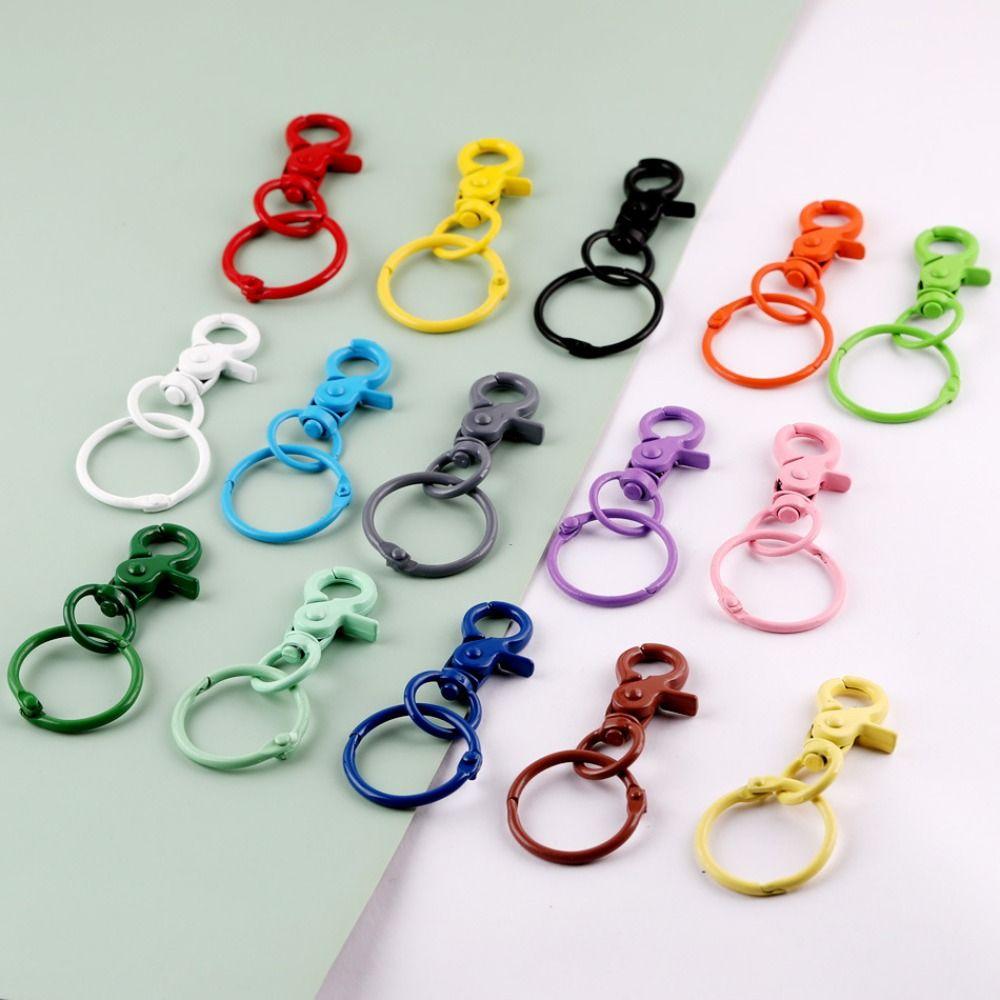 Snap Buckle Hooks Jewelry DIY Buckle Connector Spring Clasp for Keychain Craft Lovers