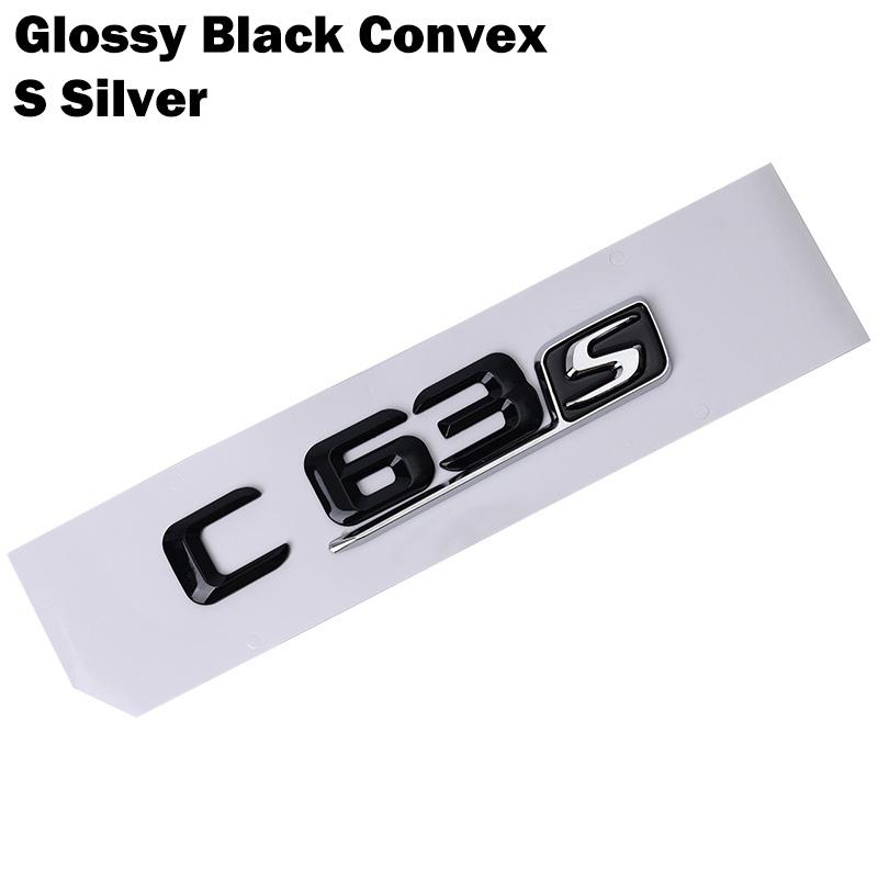 Car Tuning For Mercedes Benz AMG C Class W204 W205 C63 C63S Letter Logo 3D ABS Sticker Car Rear Trunk Emblem Nameplate Decals BC2