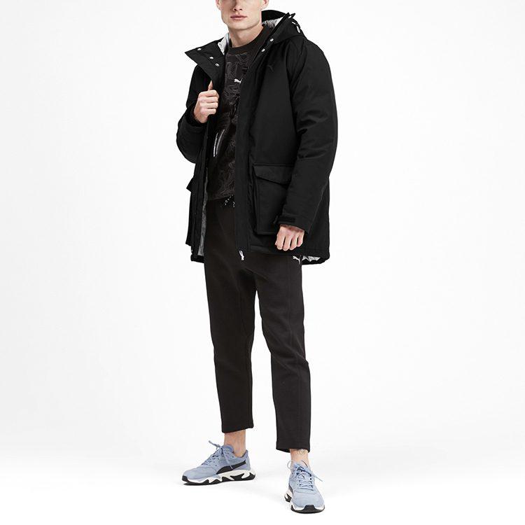 Puma Мужские пуховики Черные С капюшоном Умеренные 595285-01