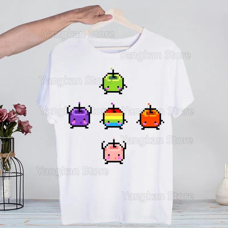Футболки Stardew Valley Смешные Хип-хоп Летние Женские Мужские Футболки Уличная одежда Ульззанг Харадзюку Футболка