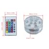 With Remote Submersible LED Light IP68 Waterproof  Battery Operated For Pool Pond Bathtub Vase Party Wedding Decoration