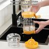 Manual Citrus Juicer Portable Lemon Lime Orange Squeezer BPA-Free Fruit Press Extractor