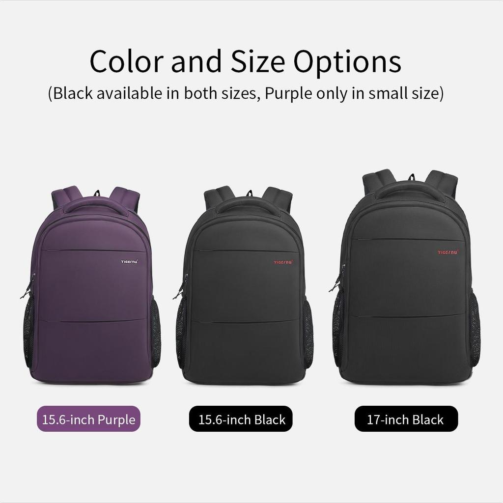 Tigernu Модный женский рюкзак фиолетовый противоугонный 15,6-дюймовый рюкзак для ноутбука женский водонепроницаемый дорожный рюкзак школьный рюкзак сумки
